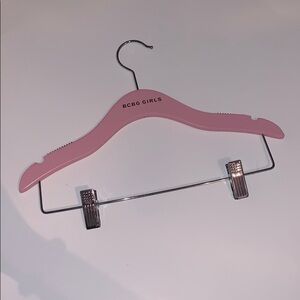 (20)Children BCBG Girls pink wood hangers